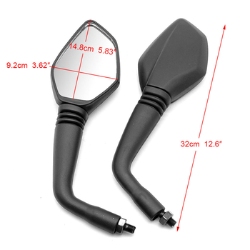 Oglindă retrovizoare pentru motocicletă, oglindă plată, model JP-2136, oglindă din sticlă, capac PP