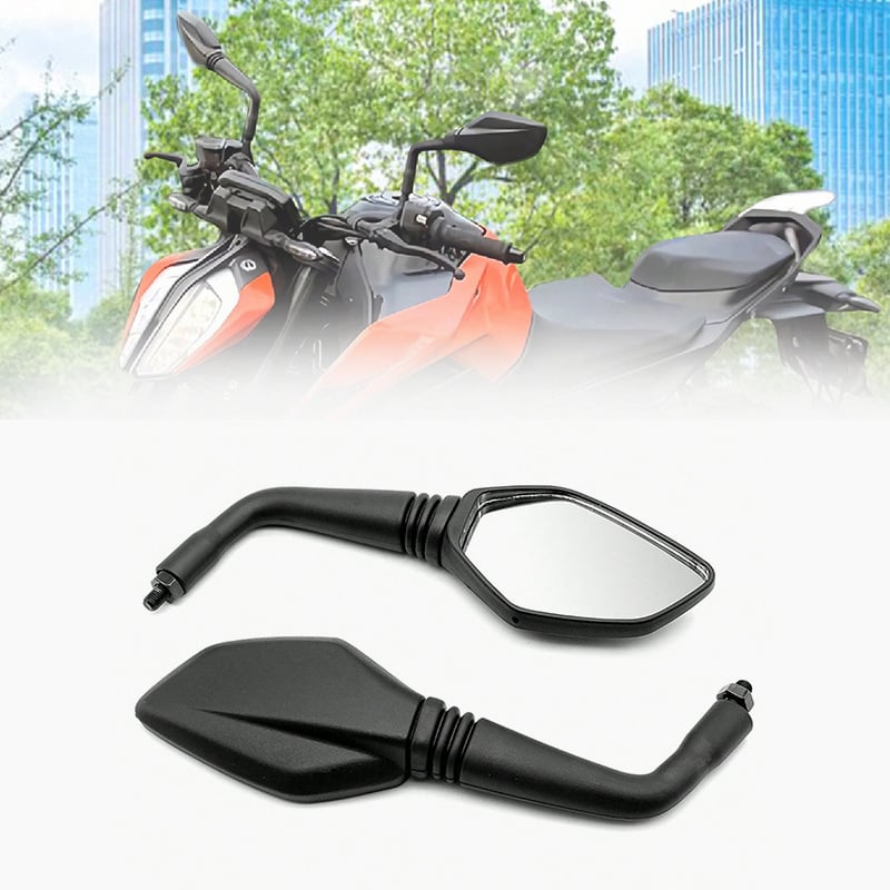 Oglindă retrovizoare pentru motocicletă, oglindă plată, model JP-2136, oglindă din sticlă, capac PP