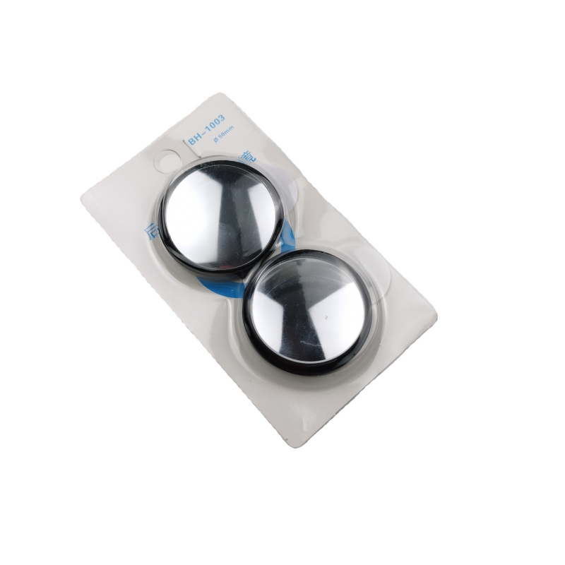 Oglindă retrovizoare auto, montaj prin bandă adezivă; rotație de 360°, oglindă rotundă sferică, sticlă; model XYJ01