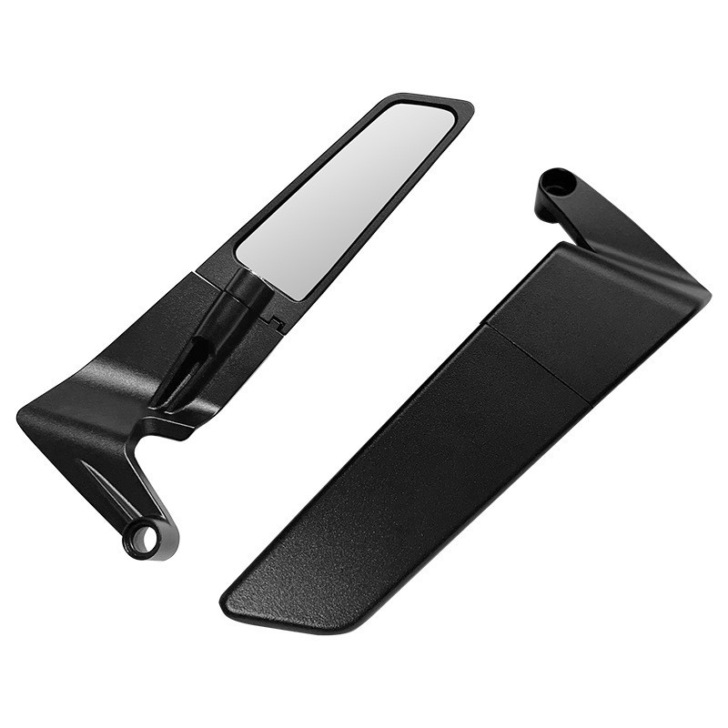 Motociklistički retrovizor – sklopni, aluminijska legura, model F6003/H3390, podizni stup, kompatibilan s KTM R3R