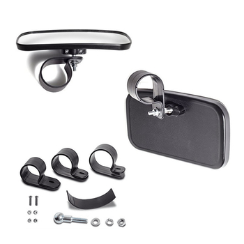 Oglindă retrovizoare pentru UTV/ATV, model UTV-10, oglindă sferică, sticlă, capac din plastic