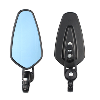 Oglindă retrovizoare pentru ghidon, oglindă plată, carcasă din aluminiu