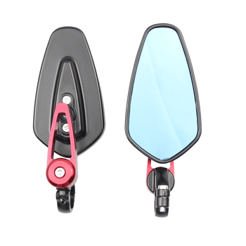 Oglindă retrovizoare pentru ghidon, oglindă plată, carcasă din aluminiu