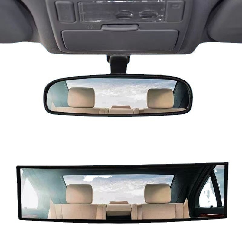 Autó belső visszapillantó tükör, széles látótér, tükröződésgátló, ívelt széles látószögű gömbtükör, 12V