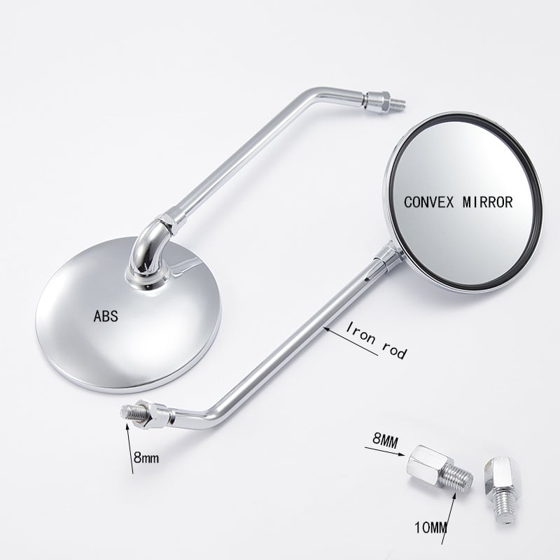 Hátsó nézet tükör LF-1505 - gömb alakú tükör, üveg, ABS burkolat + vasrúd