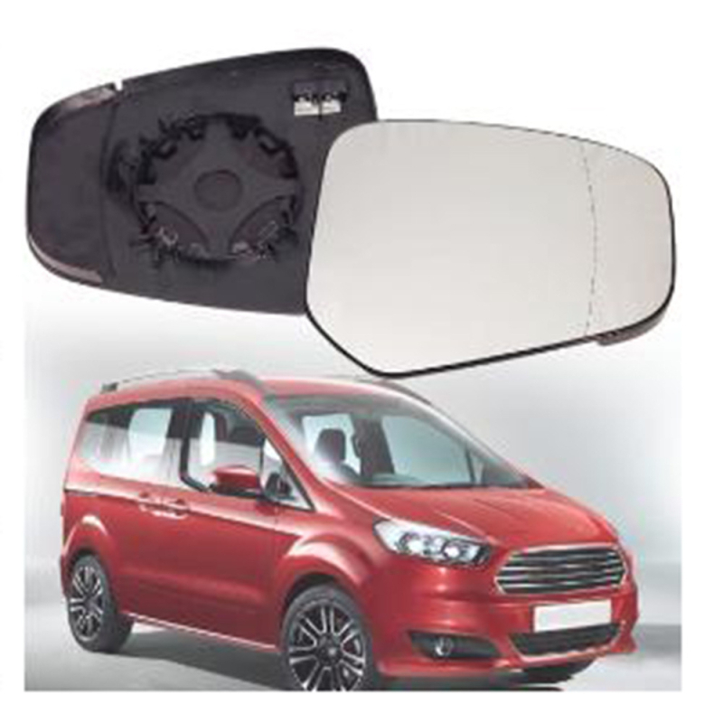 Zadno ogledalo, Model 372, Ravno ogledalo, 12V, ABS kućište, Staklano ogledalo, Kompatibilno s Ford Tourneo Courier Transit (14-23)