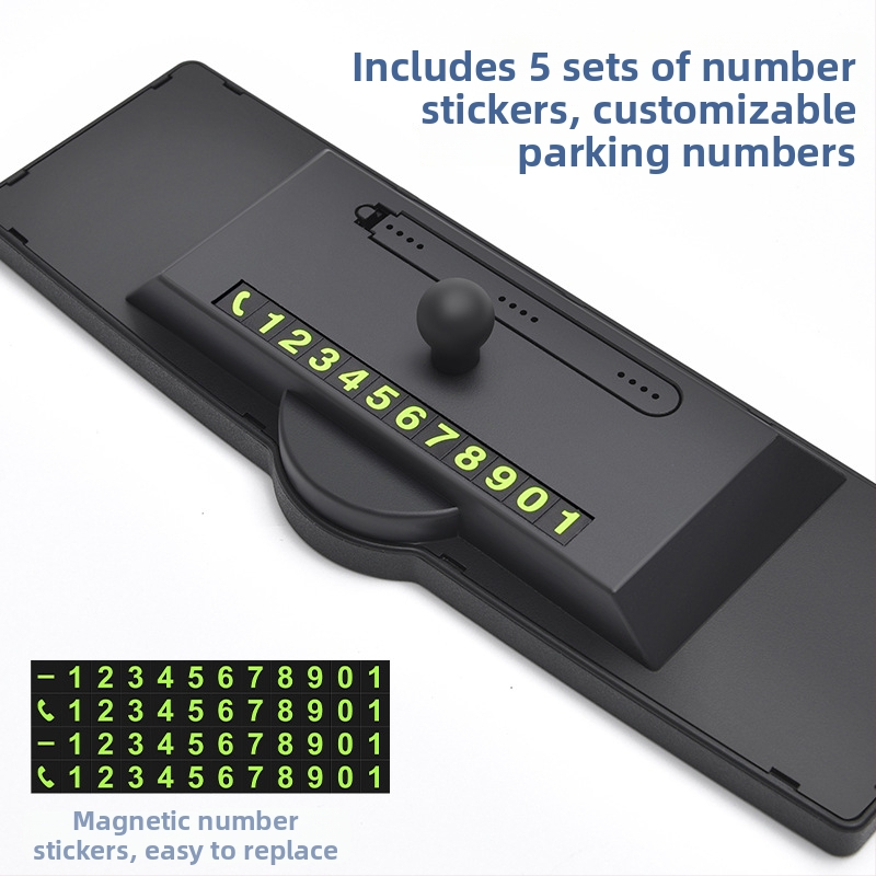 Iekšējais atpakaļskata spogulis automašīnai, CZC-255, ABS+ oglekļa šķiedras kompozīts, 360° regulējams, piesūcekņa stiprinājums