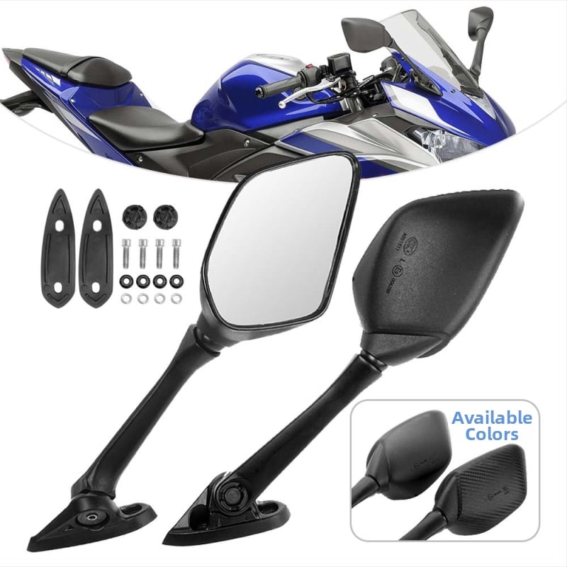 Oglindă retrovizoare pentru Yamaha YZF-R3/R25/R15, NMAX155 și XMAX – convex, oglindă din sticlă, carcasă PP, accesoriu 1125