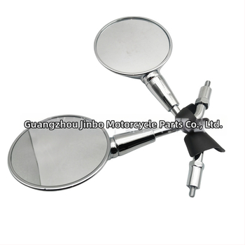 Jinbo Despa кръгло задно огледало за Vespa LXV/Sprint 150 и GTS 300 — пластмасов корпус, монтаж с винтове M8