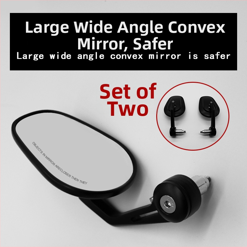 Oglindă retrovizoare pentru motocicletă SH-5010, oglindă convexă din sticlă, compatibilă cu fir de 8 mm