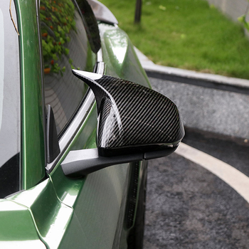 SVEEK Ford Mustang stražnje ogledalo kućište rožni uzorak karbonskog uzorka, ravno ogledalo, ABS, Model 4546