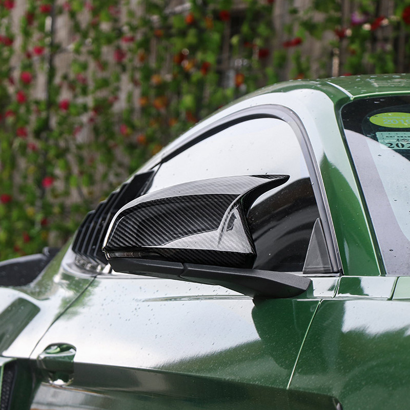 SVEEK Ford Mustang stražnje ogledalo kućište rožni uzorak karbonskog uzorka, ravno ogledalo, ABS, Model 4546