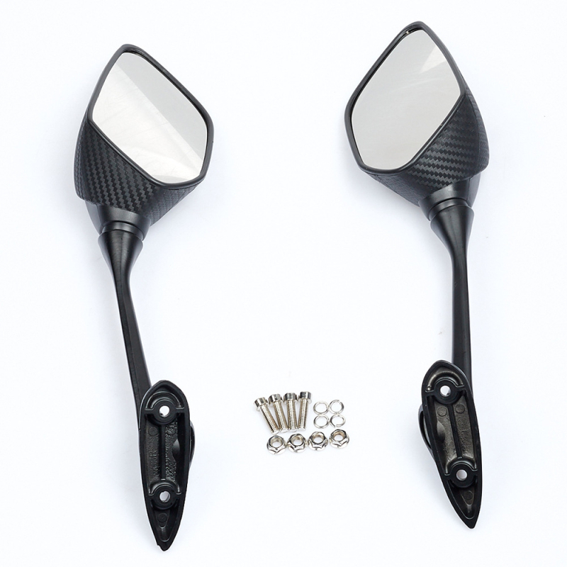 Zadnji retrovizor za Yamaha T-Max i YZF R3/R25/R15 — plosno ogledalo, staklena površina, kućište od PC plastike, kompatibilno s NMAX155/Xmax