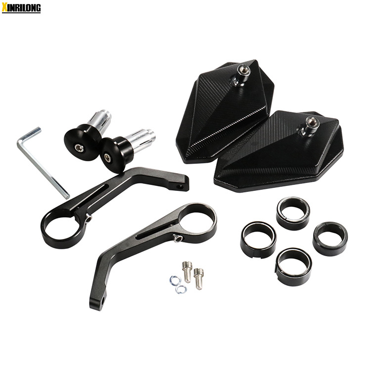 HP-J028 Zadnje ogledalo za motocikl, ravno ogledalo, staklo, kućište od aluminijske legure