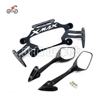 Yamaha X-Max съвместима скоба за задно огледало с фиксирано крило и предвижващ монтаж