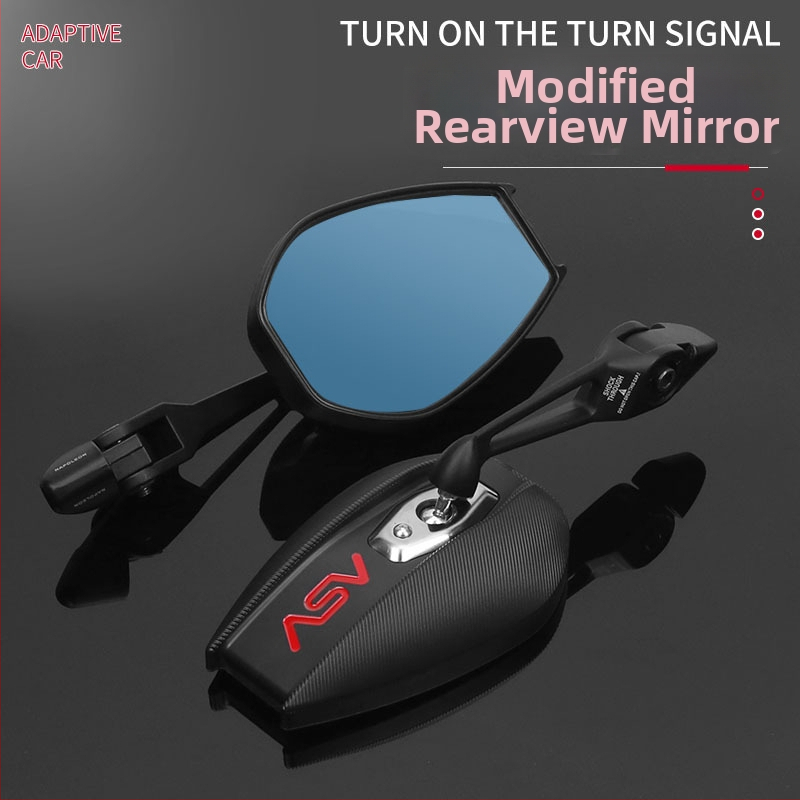 ASV1103 Универсално огледало за обратно виждане с ABS корпус и алуминиев прът – антиотсветляване, монтаж с дясна резба, за ежедневни пътувания