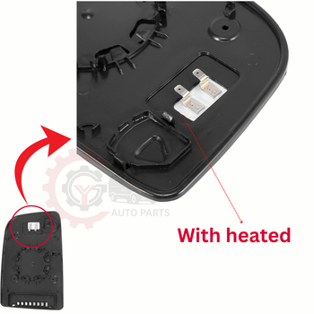 Oglindă retrovizoare 906 pentru Mercedes-Benz Sprinter 06-18, oglindă plată, suprafață din sticlă