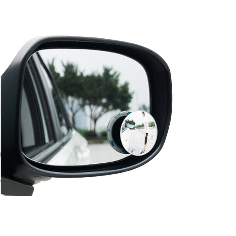 Automobilski retrovizor - kružno sferično ogledalo za mrtve kutove, 360° podesivo, ABS kućište, staklena ploha