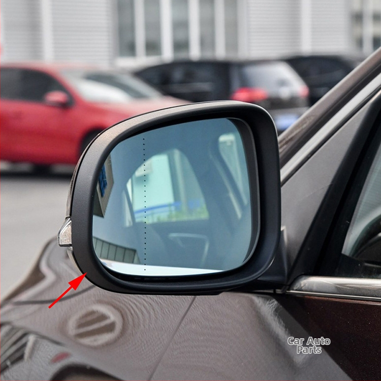 Atpakaļskata spoguļa rāmis Volvo S80/S60/V60/V40/V70 — sānu spoguļa rāmis, sfērisks spogulis, ABS vāciņš, plastmasas spogulis, 12V