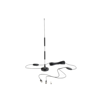 Unutarnja auto antena za TV, s velikom usisnom čašom, 5 m kabel i 40 cm ravna šipka za digitalnu TV.