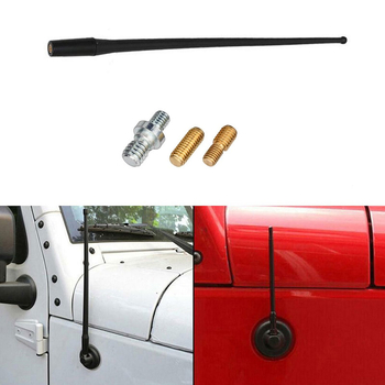 Polarlander antenă radio pentru Jeep Wrangler SUV (2007–2019), montaj filet, 12V, durată de viață 10000 ore