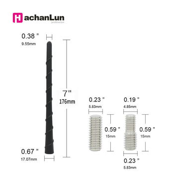 Antena radio auto cu tijă spiral fină pentru F-150/RAM – antenă din metal cu câștig înalt pentru semnal îmbunătățit (12V, montaj filet, viață 20000)