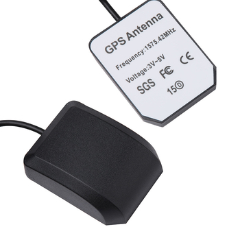 Antena GPS pentru navigație auto, cu filtru și amplificare secundară, câștig de 28 dBi.