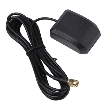 Antena GPS pentru navigație auto, cu filtru și amplificare secundară, câștig de 28 dBi.