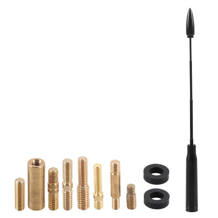 Antena auto de tip Bullet, montaj cu filet, 12V, universală