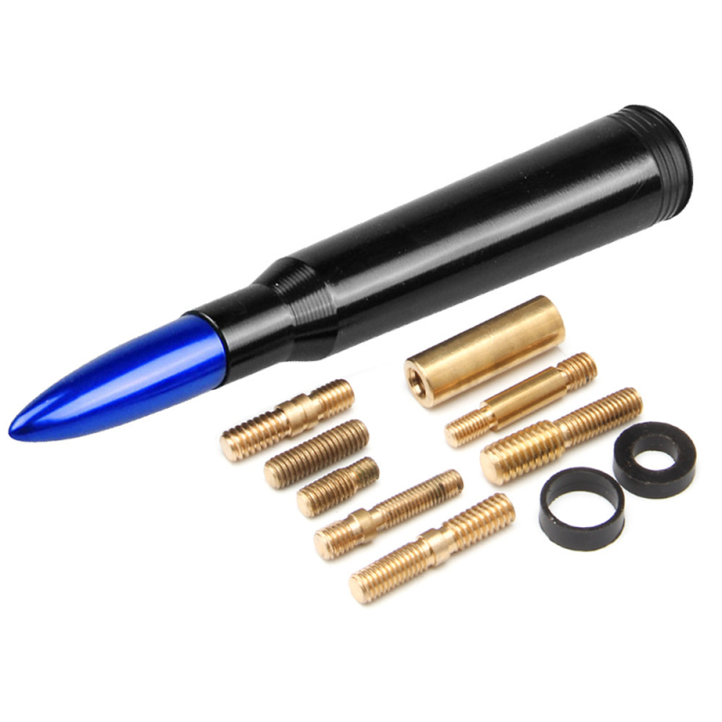 Antena auto de tip Bullet, montaj cu filet, 12V, universală