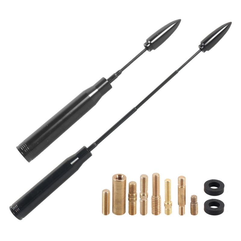Antena auto de tip Bullet, montaj cu filet, 12V, universală