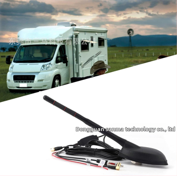 Sanma autórádió antenna, szálcsavaros rögzítés, 5V működés, 12V áram