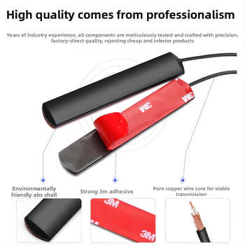 Antena DAB pentru mașină, tip patch, cu amplificare mare FM/AM, suport 4G/GSM, antenă ascunsă