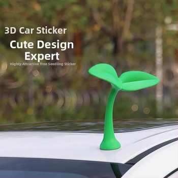 Ornament pentru plafonul mașinii - decor 3D din plastic, cu efect de iluminare, în stil desen animat