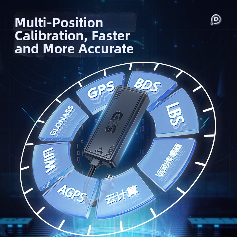 GPS káblový lokalizátor vozidiel s ochranou proti krádeži — presnosť GPS 5, napájanie 9–90V, polymerová batéria, výdrž batérie 9999, vodotesný