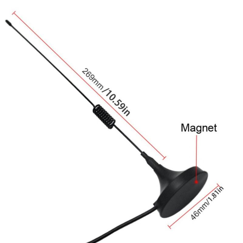 Automobilska AM/FM antena za radio sa 3 m proširivim kabelom za stereo signal