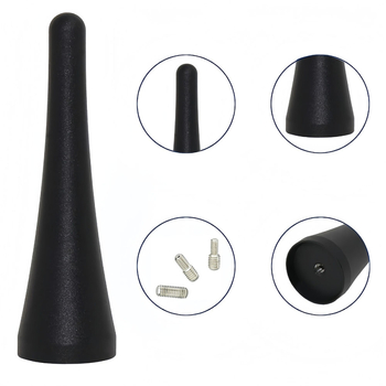 Aluminijska antena za zamjenu za Mazda MX-5 i Miata — navojno ugradnja (Tip: automobilna radio antena; Ugradnja: navoj; Primjenjivi modeli: univerzalni; Životni vijek: 100000)