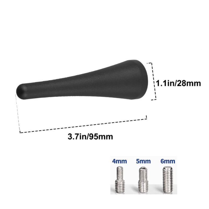 Aluminijska antena za zamjenu za Mazda MX-5 i Miata — navojno ugradnja (Tip: automobilna radio antena; Ugradnja: navoj; Primjenjivi modeli: univerzalni; Životni vijek: 100000)