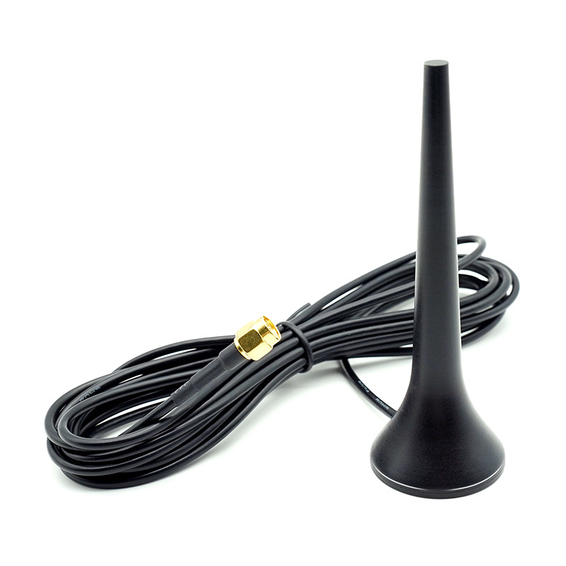 Omnidirekcionális 2,4 GHz antenna, 3 dBi nyereség, 50 Ω, 3 m kábel, szívócsésze rögzítés