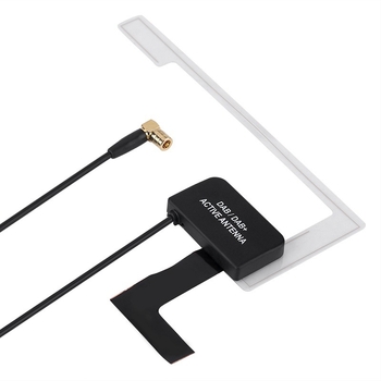 Aktivna DAB antena za automobil sa SMB interfejsom, SMA/SMB/MCX/FAKRA priključci, RG174 koaksijalni kabel, 50 Ω impedancija