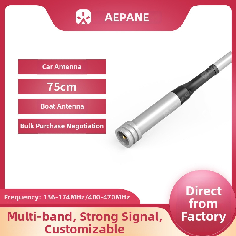 Yipai SG-M507UV anténa pre automobil a námorné použitie Walkie-Talkie, dosah 3–5 km, bez batérií, proti rušeniu, pevná