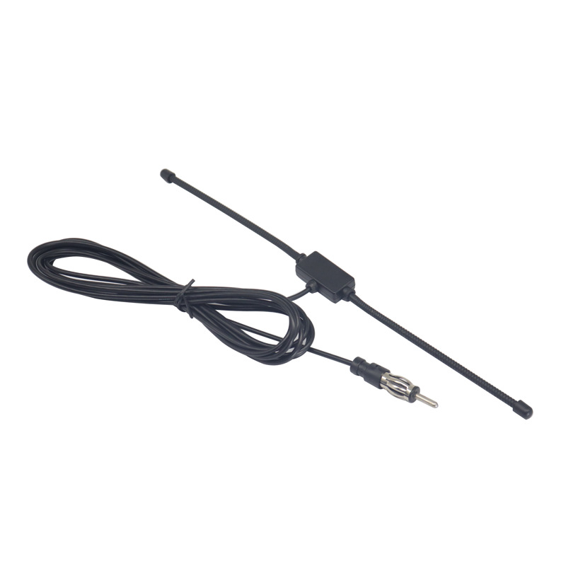 Chenyuxin antenă activă FM pentru radio auto, cablu de 3 m, SWR ≤ 1,5