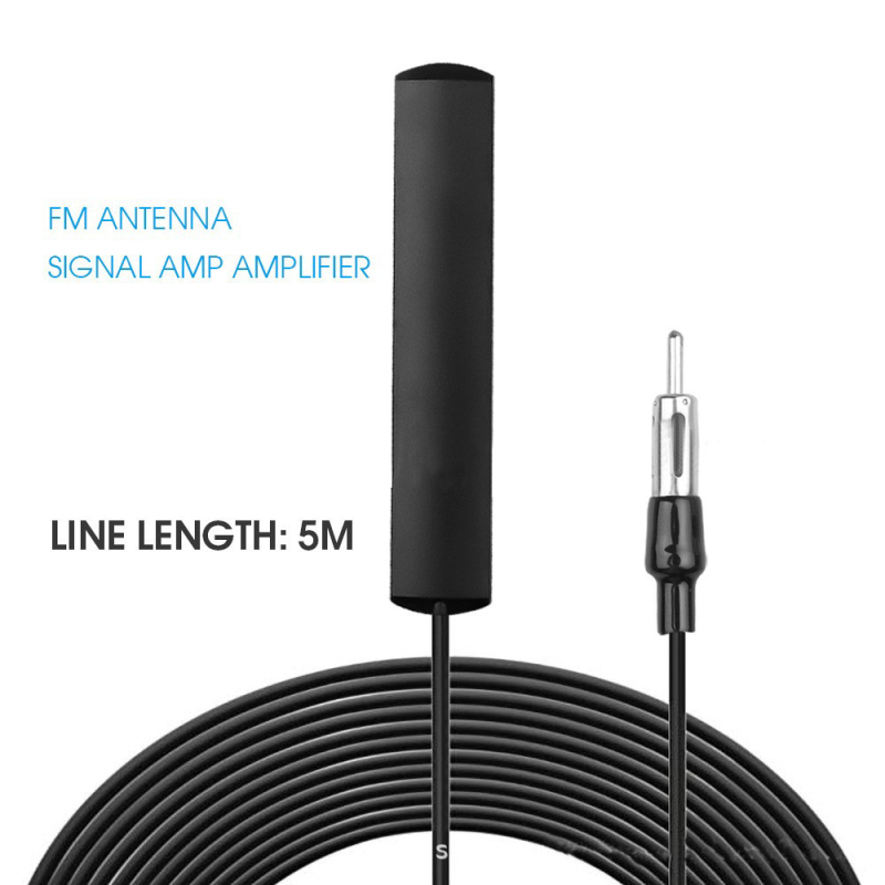 Auto FM patch antena za radio, dobitak 5 dB, frekvencijski raspon 88–108 MHz, impedancija 50 Ω, maksimalna snaga 50 W, ABS materijal