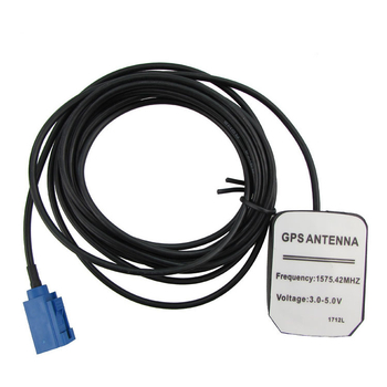 Aktív jármű GPS pozicionáló antenna FAKRA interfésszel – 28 dBi nyereség, 1575,42 MHz frekvencia, 50 Ω impedancia, SWR ≤1,5, 3-5 V üzemelési feszültség