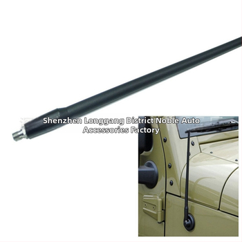 Anténa do automobilového rádiа pre Jeep Wrangler, závitová inštalácia, 12 V prevádzka, 60 000 hodín životnosti