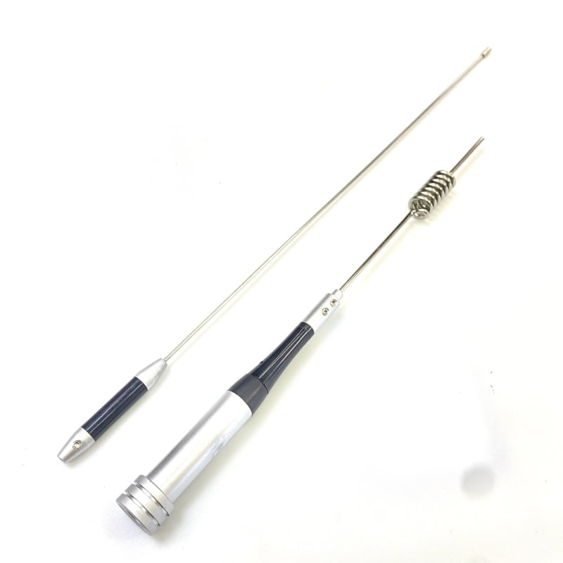 Antena SG-M507 pentru radio auto cu segment dublu UV și câștig înalt, impedanță 50 Ω, lungime 74, interval 10–50 km, distanță teoretică 1,5–3 km