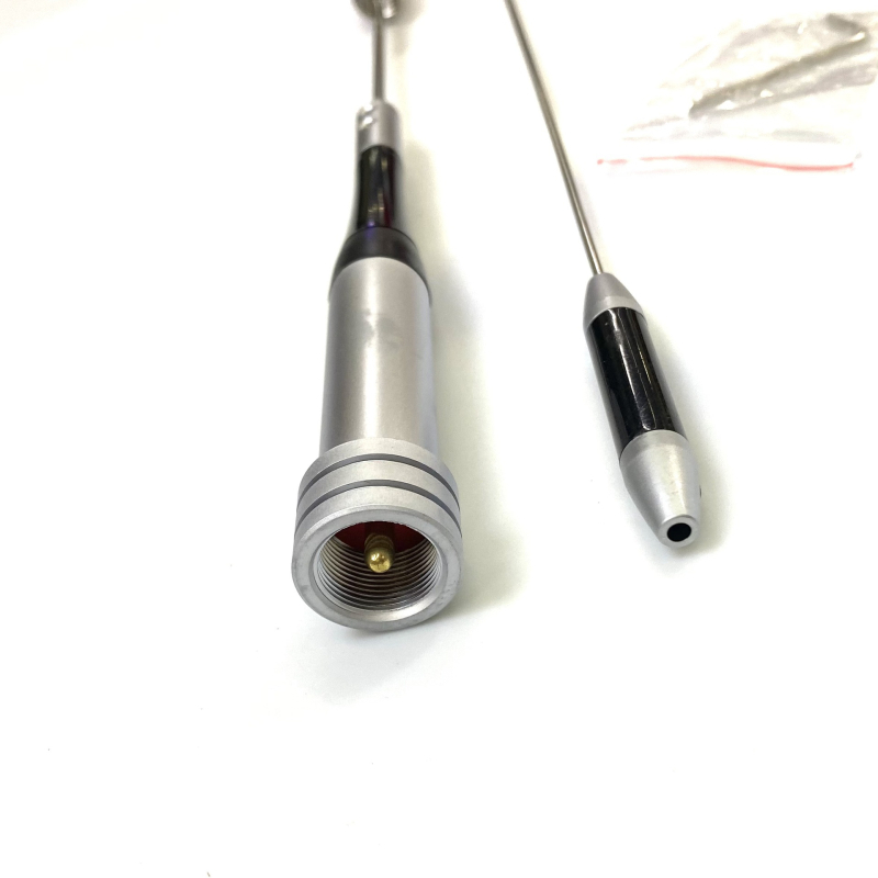 Antena SG-M507 pentru radio auto cu segment dublu UV și câștig înalt, impedanță 50 Ω, lungime 74, interval 10–50 km, distanță teoretică 1,5–3 km