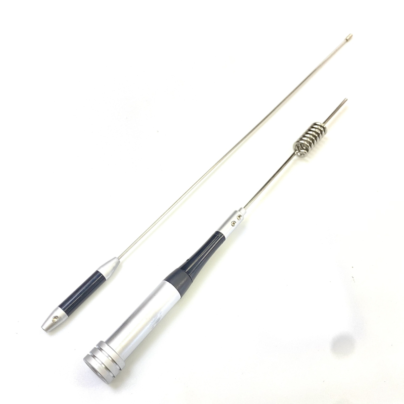 Antena SG-M507 pentru radio auto cu segment dublu UV și câștig înalt, impedanță 50 Ω, lungime 74, interval 10–50 km, distanță teoretică 1,5–3 km