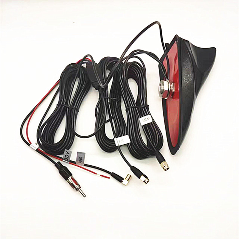 GPS antena za vozilo Shark Fin 4-u-1 s aktivnim pojačanjem, vijčani nosač, 12V, 365 g