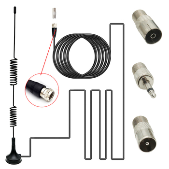 Antena auto Yin Ming pentru TV DVB-T2, televiziune digitală, AM/FM radio, cu ventuză